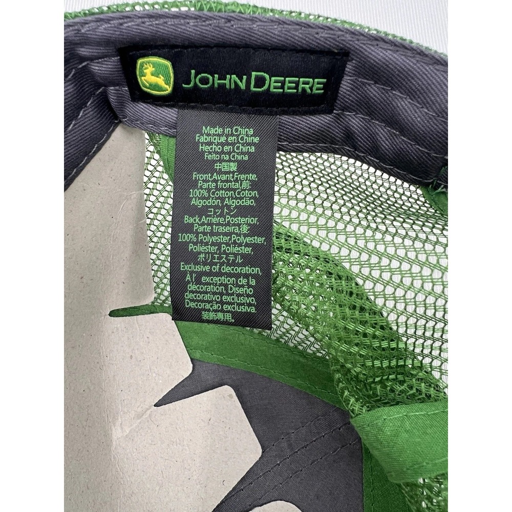 John Deere Gorpcore Reynolds TruckerHat Mens OS Workwear Farmcore Gray Green NWT - Picture 4 of 6